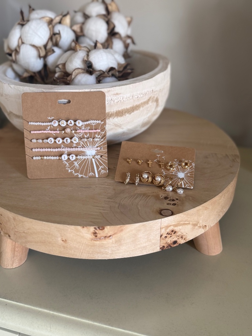 "Pray Over It" Beaded Stackable Bracelet Jewelry Bundle